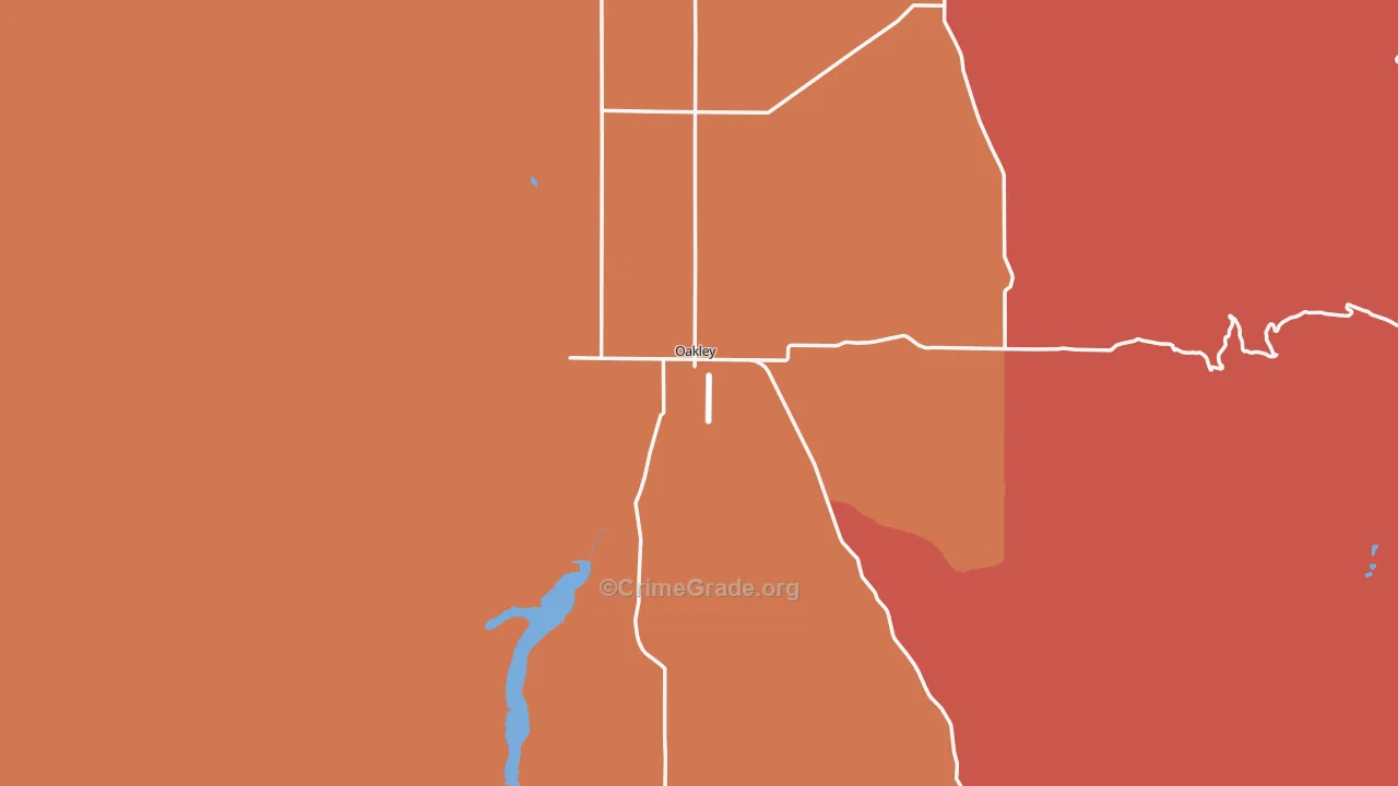 Oakley, ID Map of Murder Rates