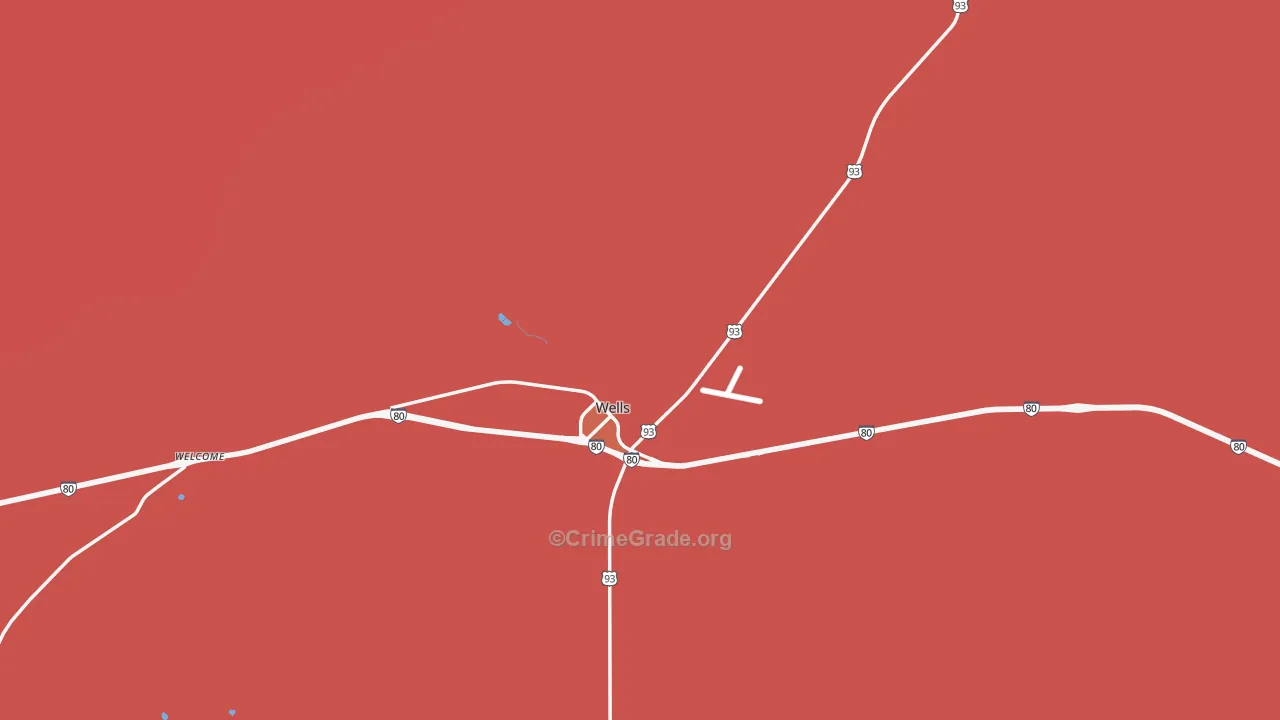 Oasis, NV Map of Murder Rates