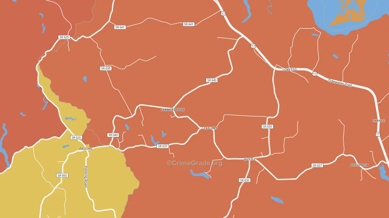 Occupacia, VA Map of Murder Rates