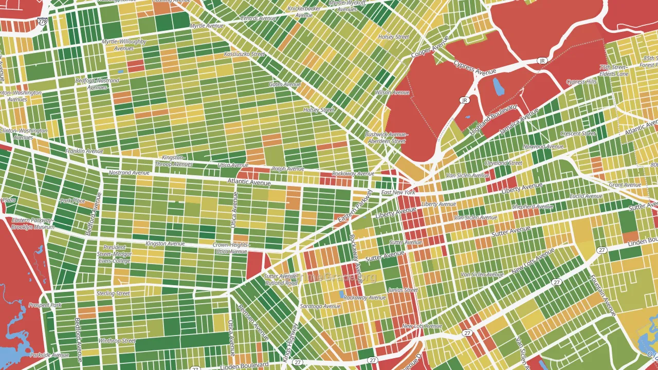 Ocean Hill, Brooklyn, NY Map of Murder Rates