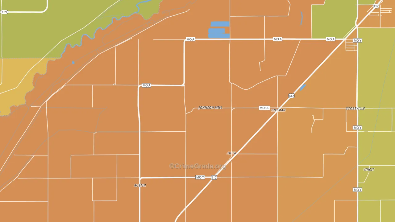 Octa, MO Map of Murder Rates