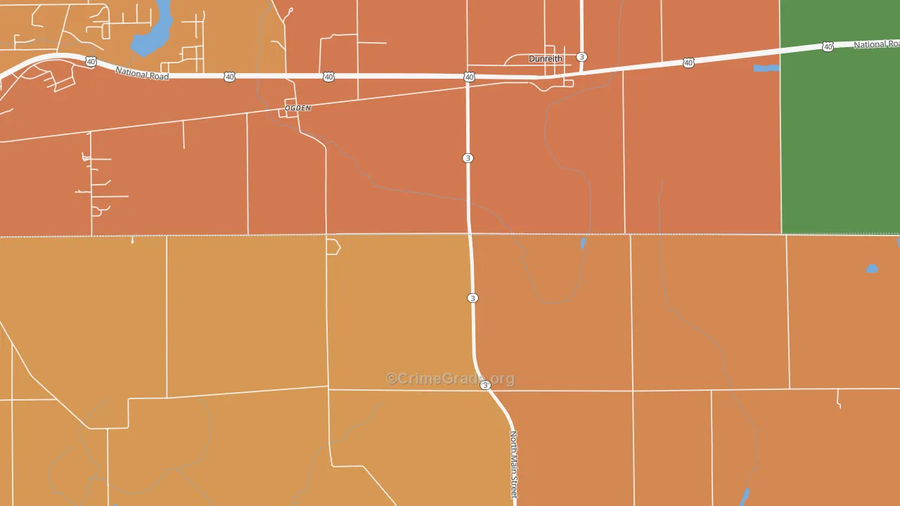 Ogden, IN Map of Murder Rates