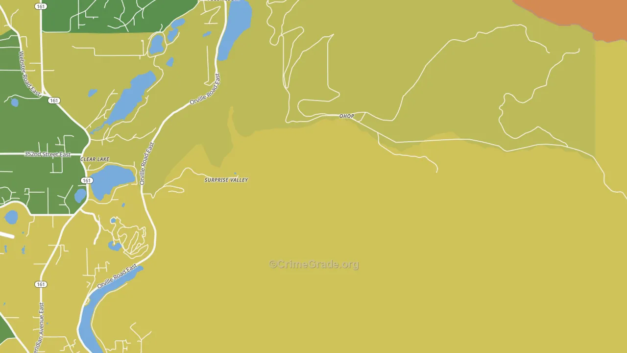 Ohop, WA Map of Murder Rates