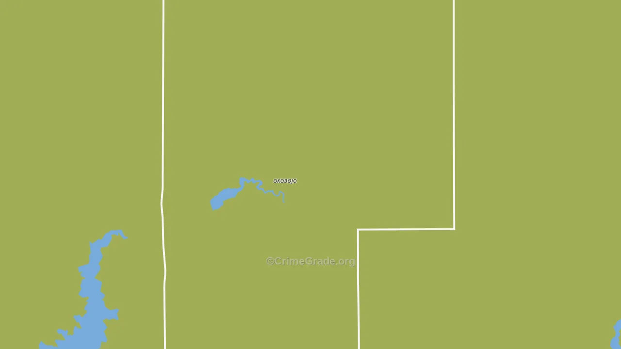 Okobojo, SD Map of Murder Rates