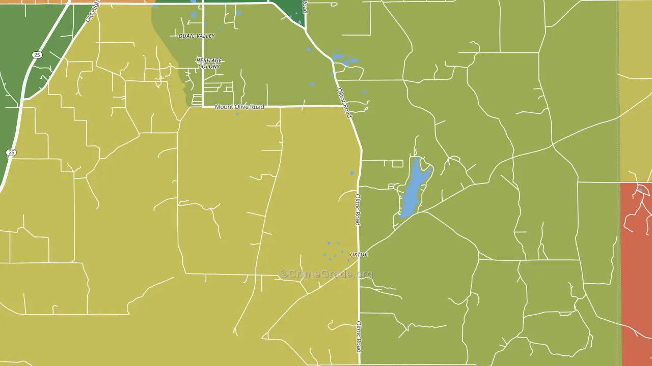 Oktoc, MS Map of Murder Rates