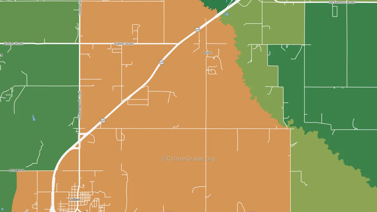 Old Allison, OK Map of Murder Rates