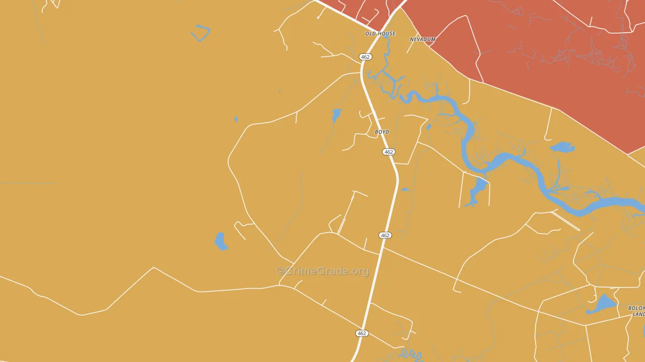 Old House, SC Map of Murder Rates