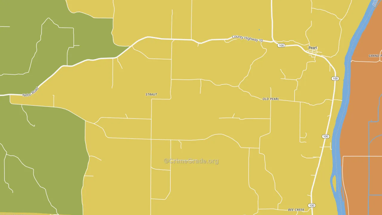 Old Pearl, IL Map of Murder Rates