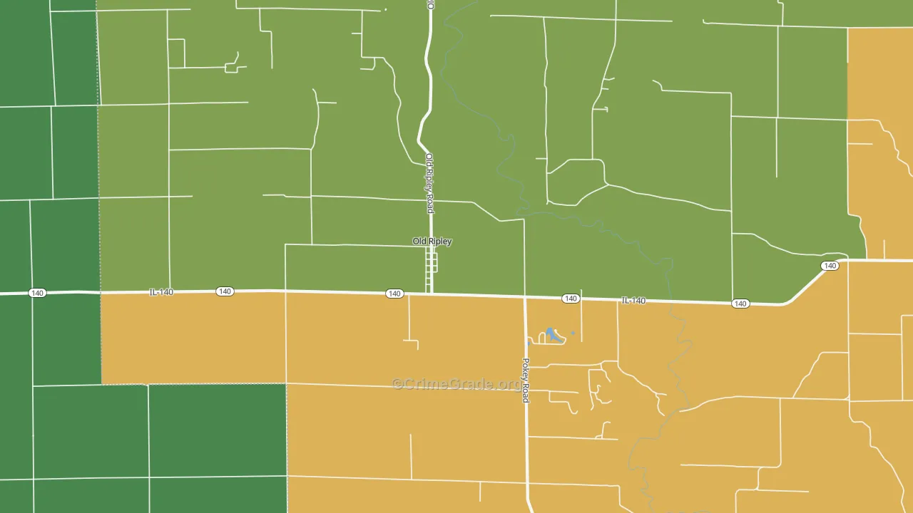 Old Ripley, IL Map of Murder Rates
