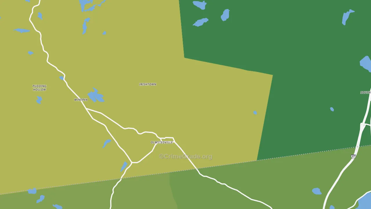 Olmstedville, NY Map of Murder Rates