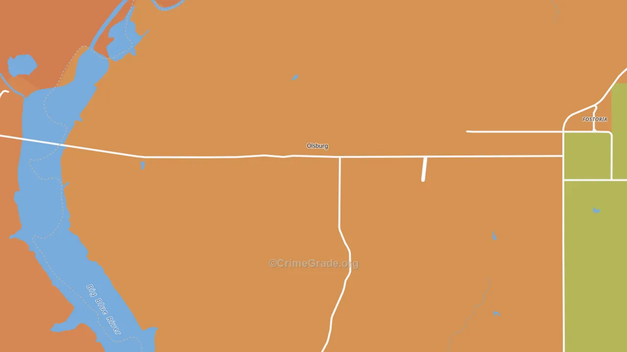 Olsburg, KS Map of Murder Rates