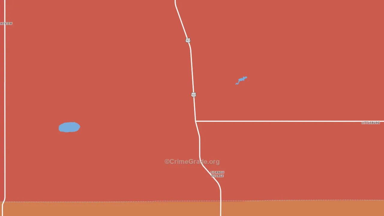 Olsonville, SD Map of Murder Rates