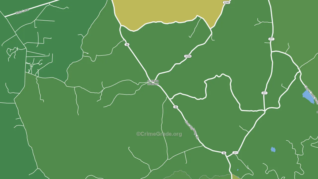 Olympia Springs, KY Map of Murder Rates