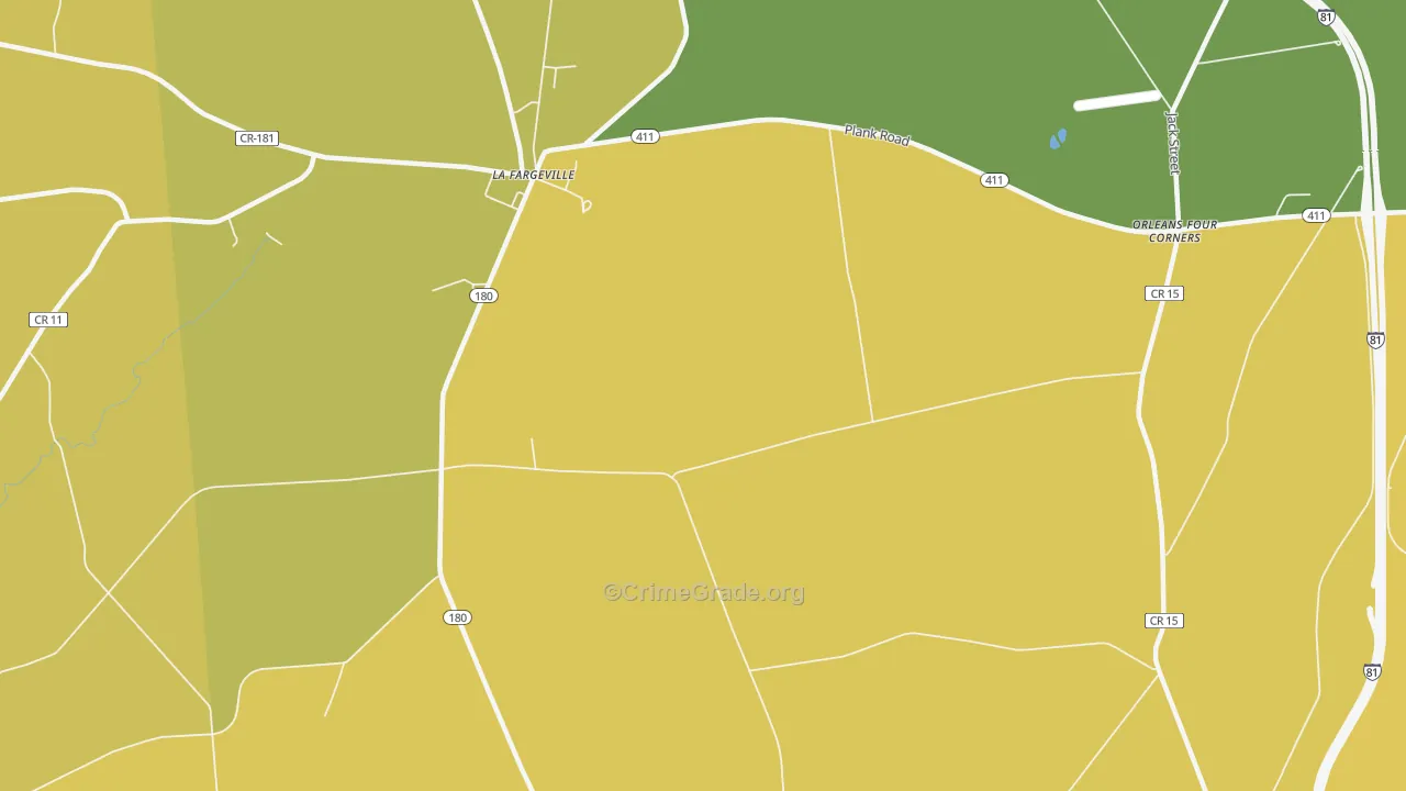 Omar, NY Map of Murder Rates