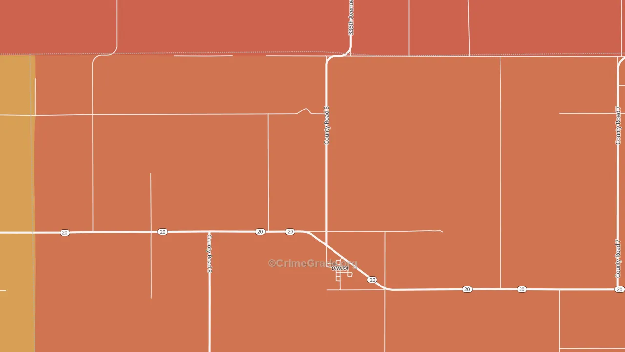 Onaka, SD Map of Murder Rates