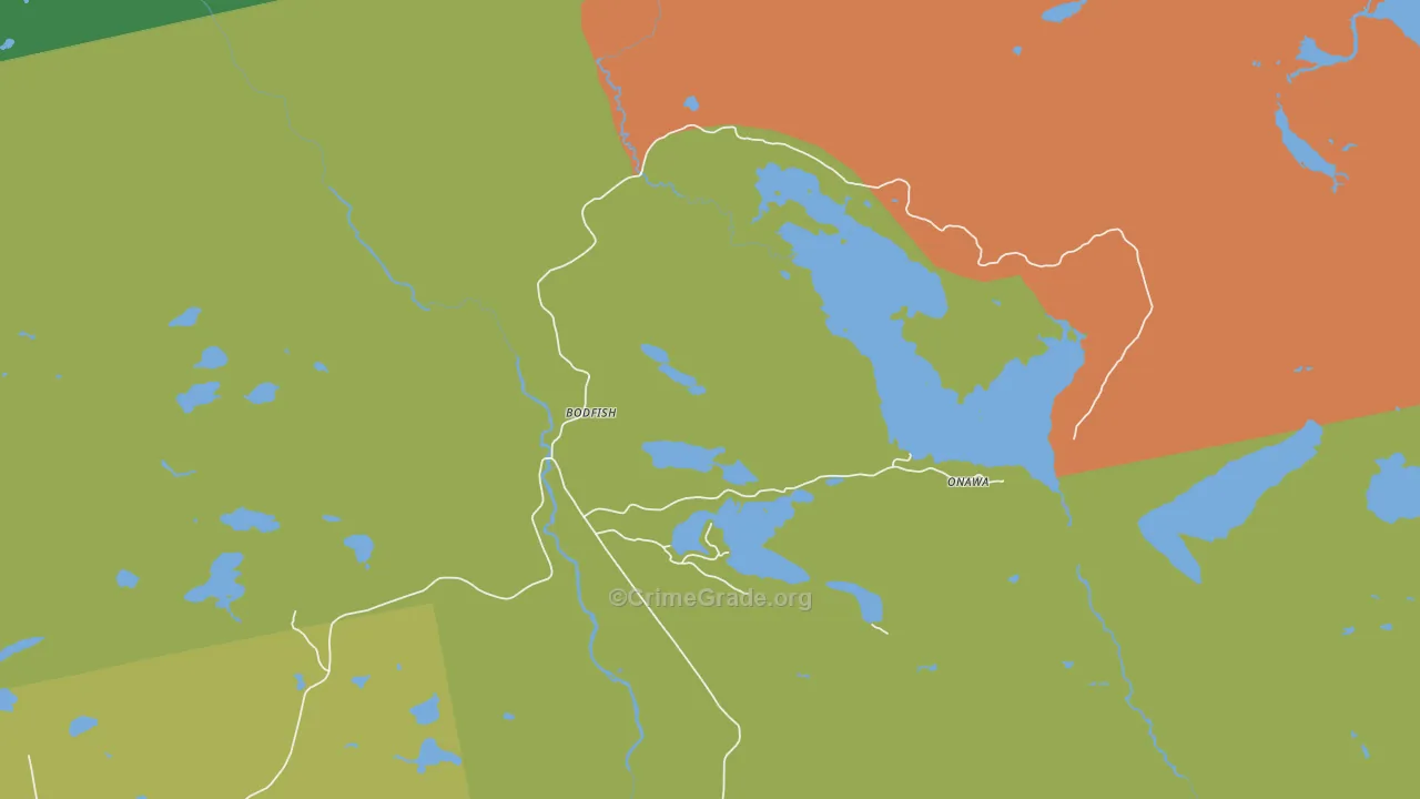 Onawa, ME Map of Murder Rates