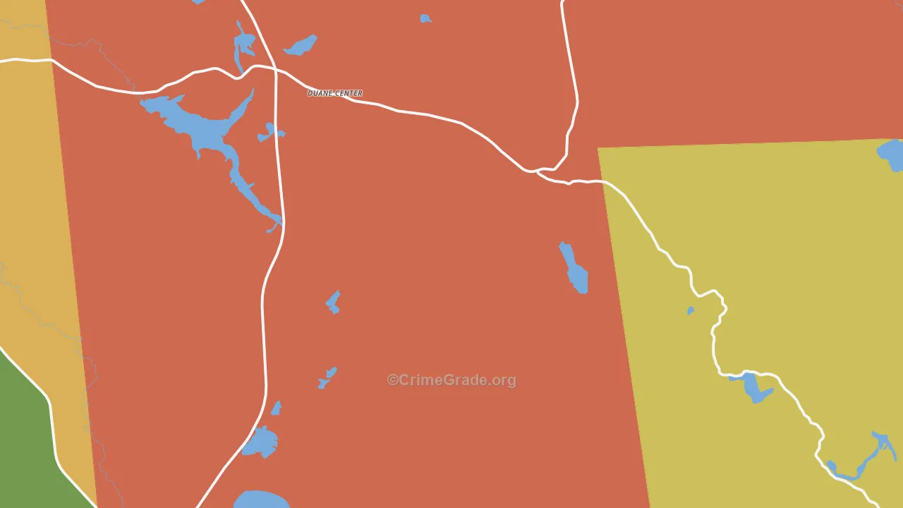 Onchiota, NY Map of Murder Rates