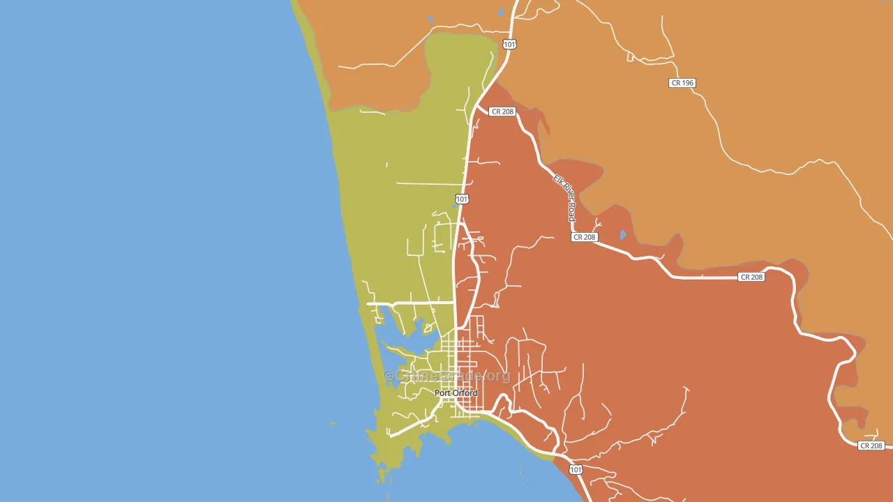 Ophir, OR Map of Murder Rates