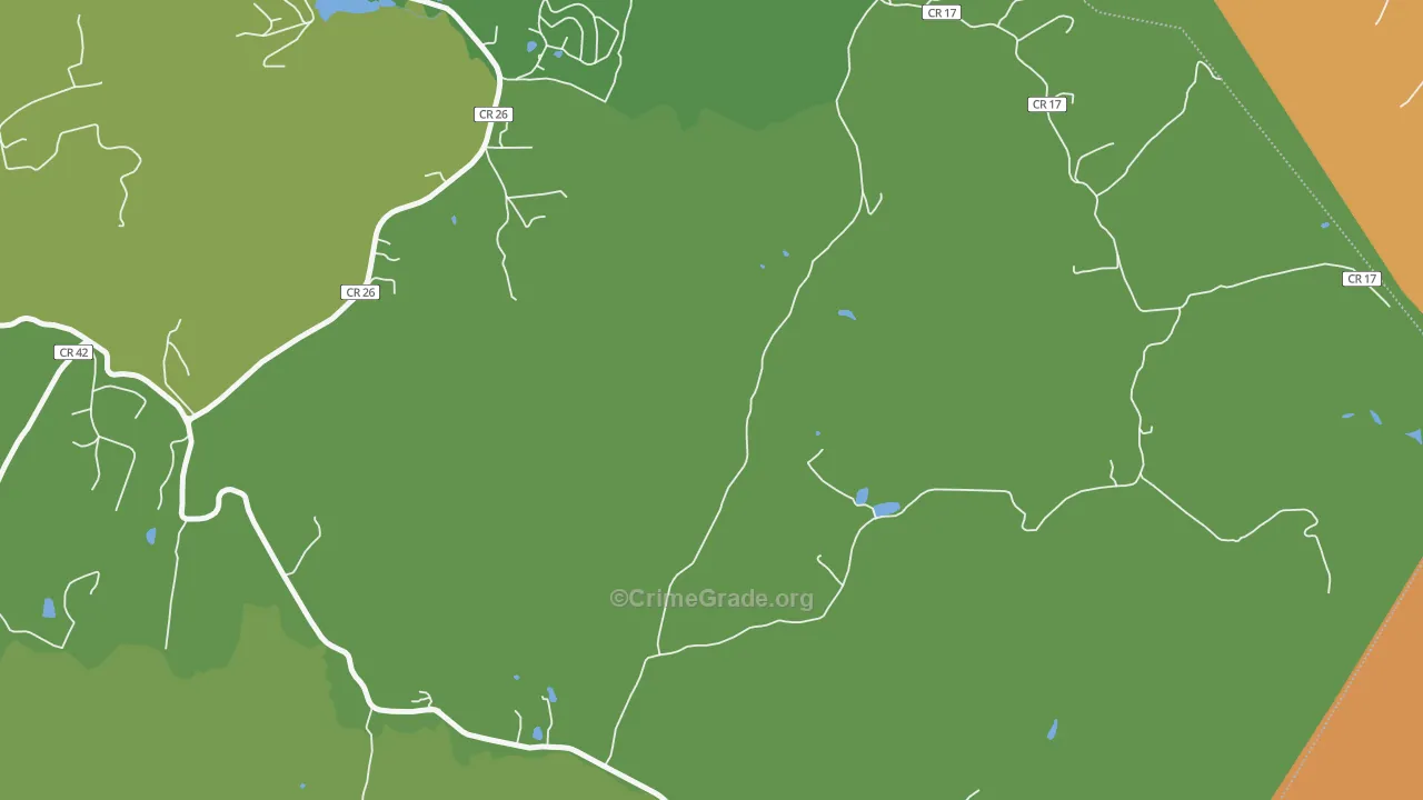 Oral Lake, WV Map of Murder Rates