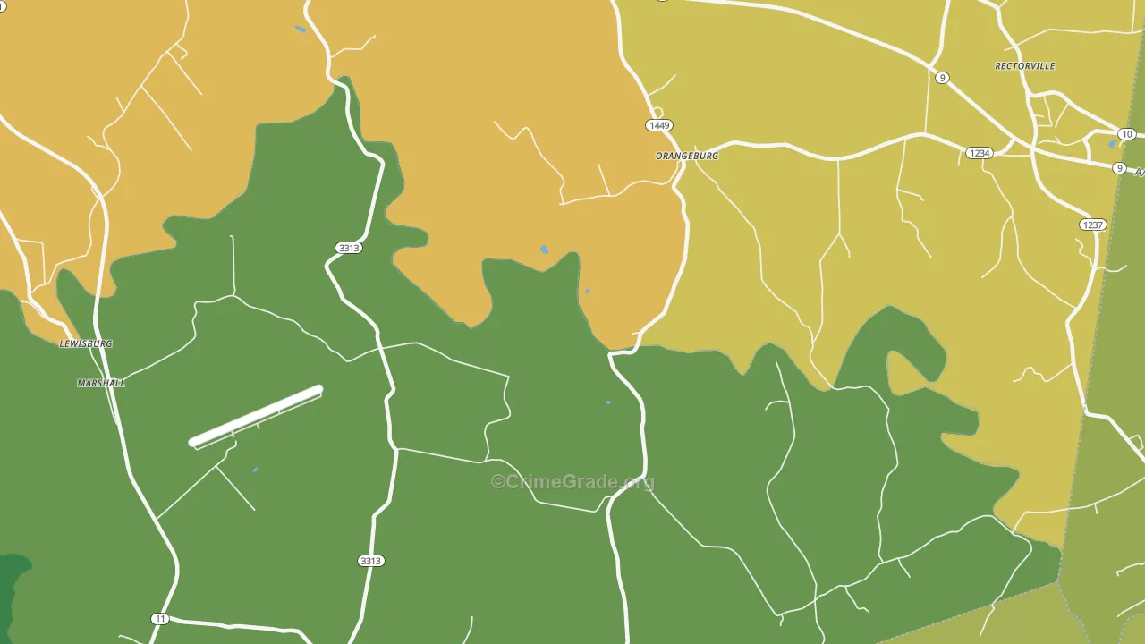 Orangeburg, KY Map of Murder Rates