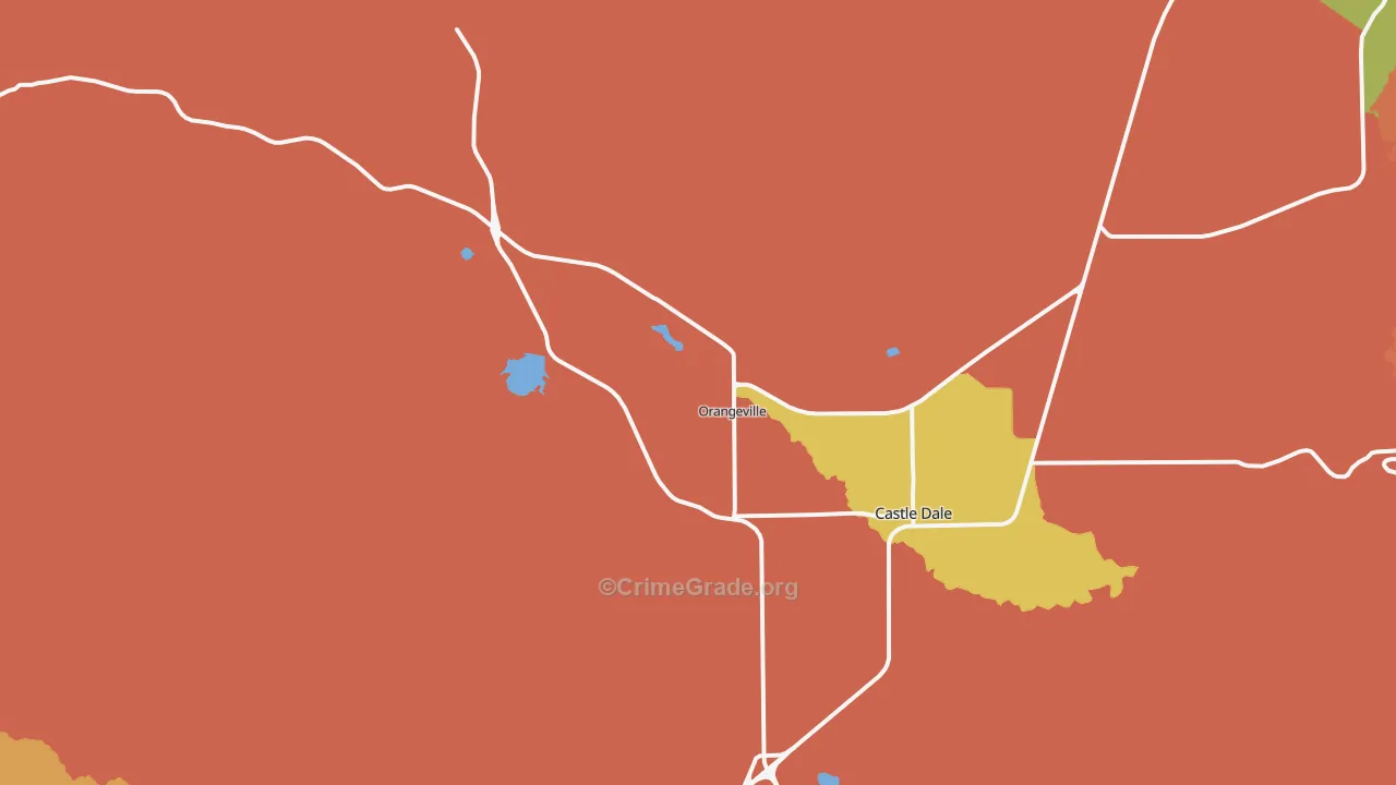 Orangeville, UT Map of Murder Rates
