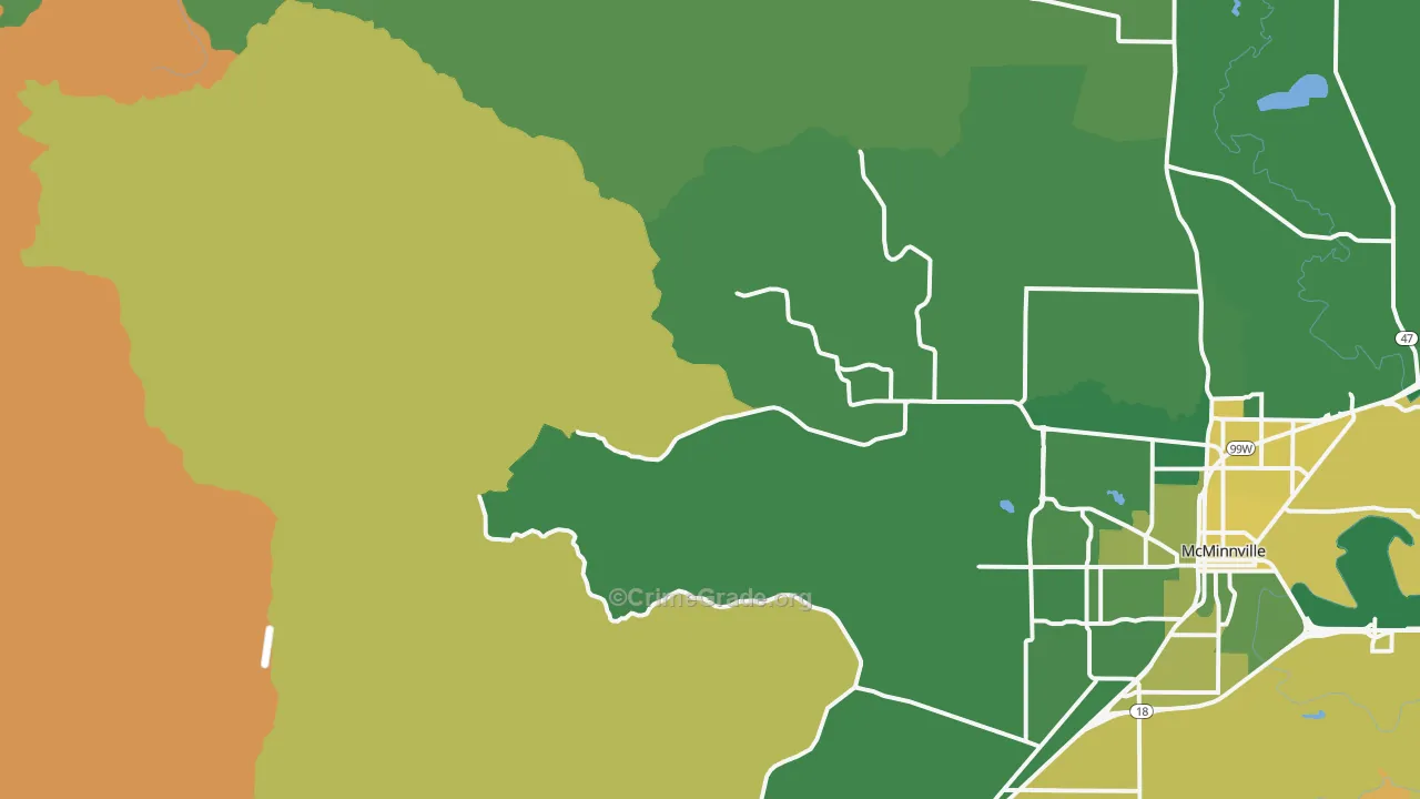 Orchard View, OR Map of Murder Rates