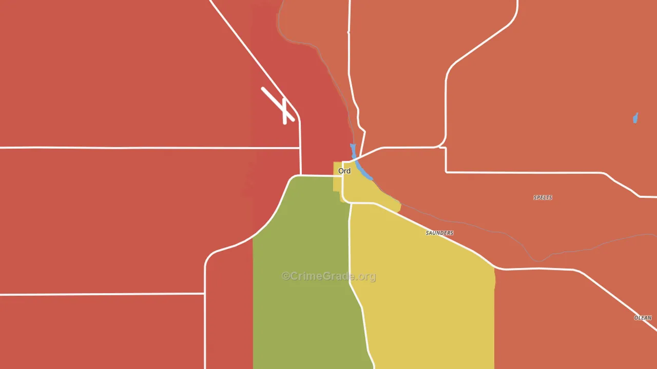 Ord, NE Map of Murder Rates