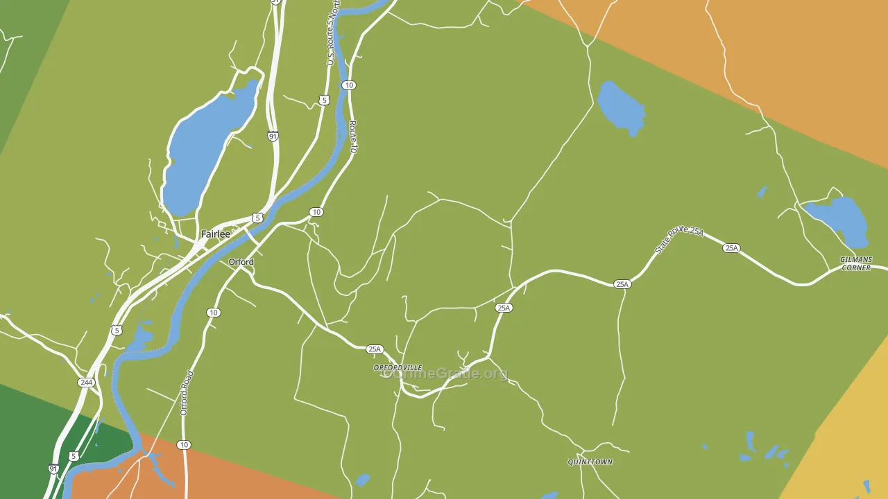 Orford, NH Map of Murder Rates