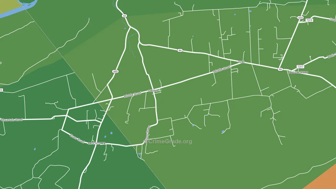 Oriole, PA Map of Murder Rates