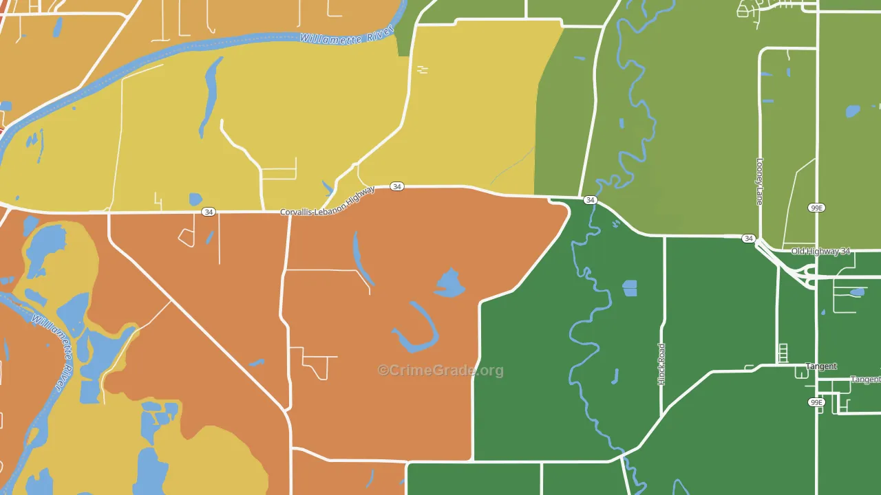 Orleans, OR Map of Murder Rates