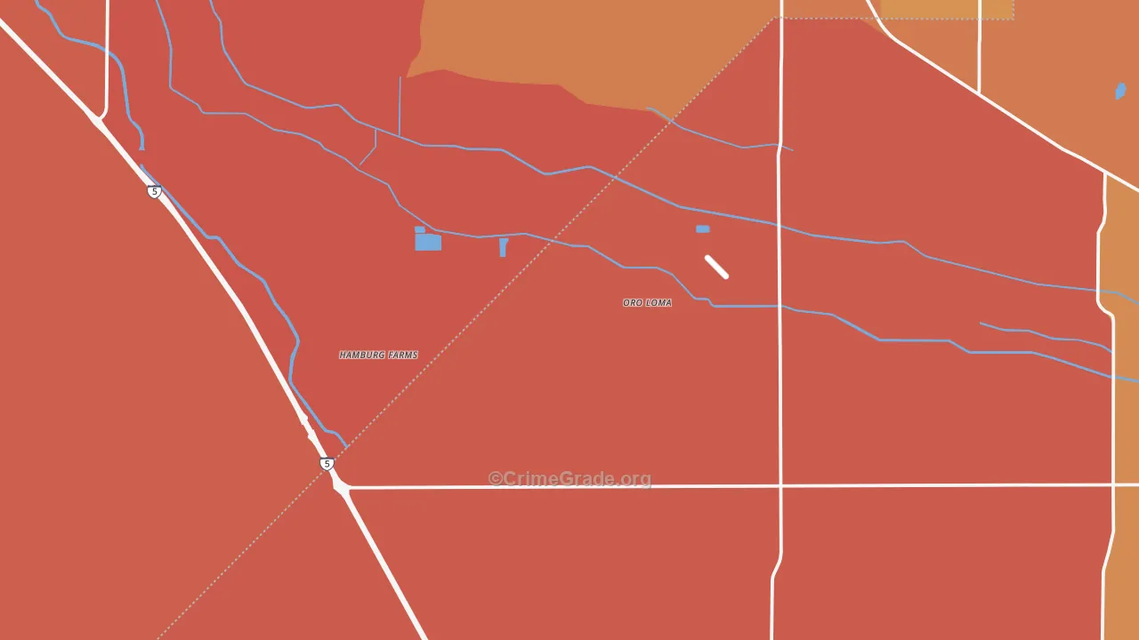 Oro Loma, CA Map of Murder Rates