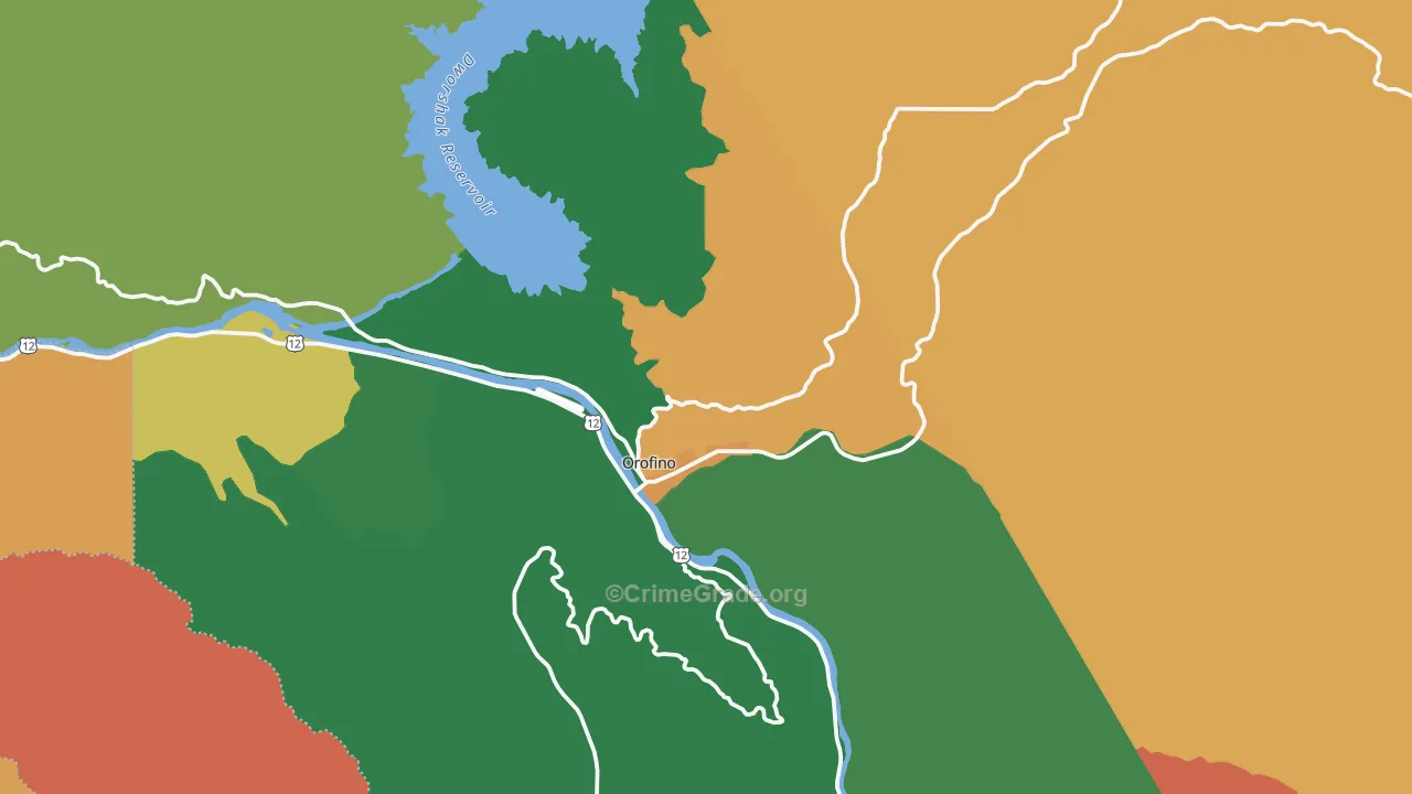 Orofino, ID Map of Murder Rates