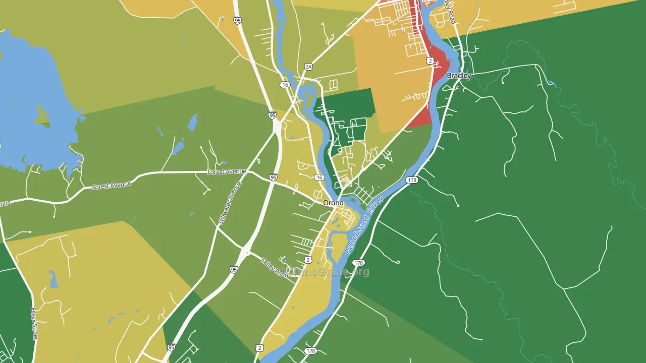 Orono, ME Map of Murder Rates