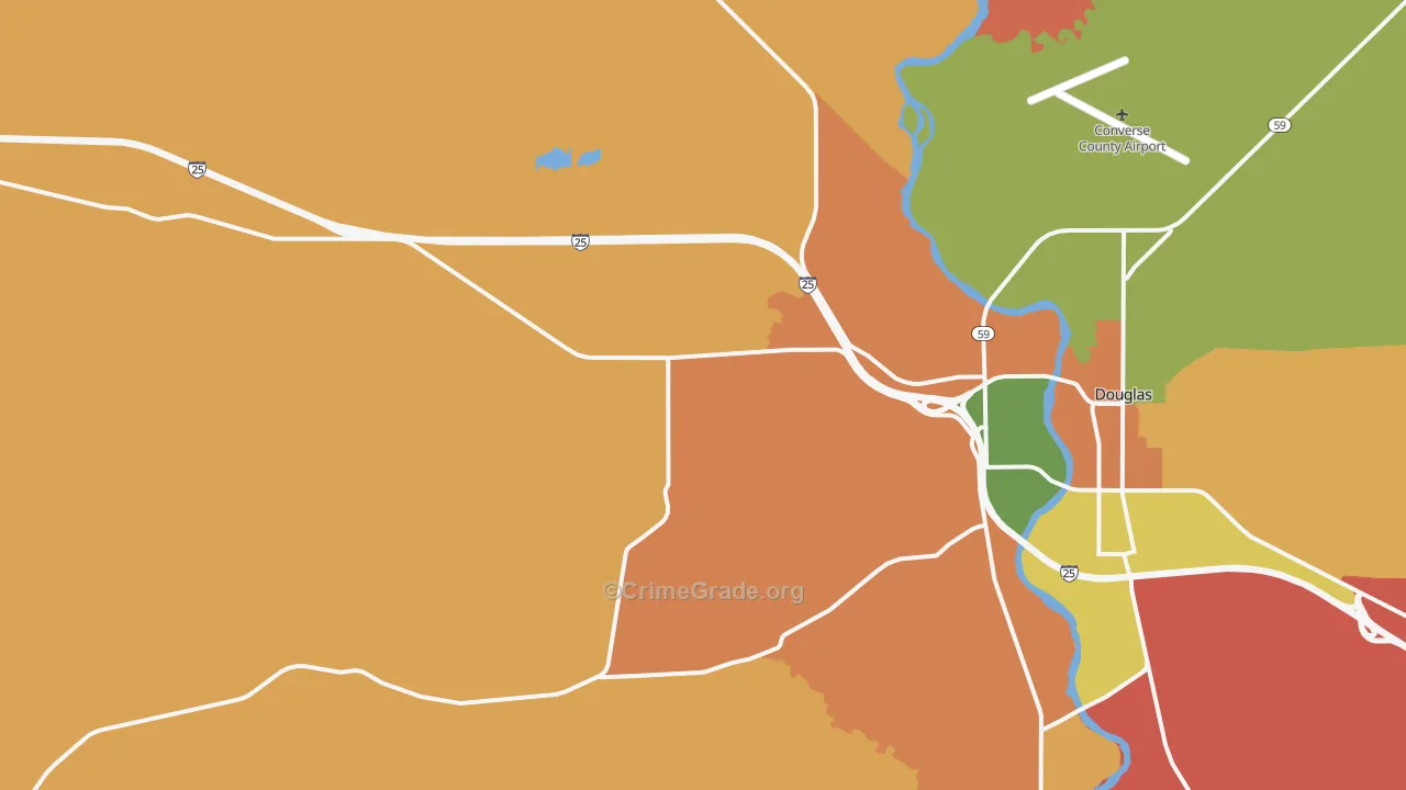 Orpha, WY Map of Murder Rates