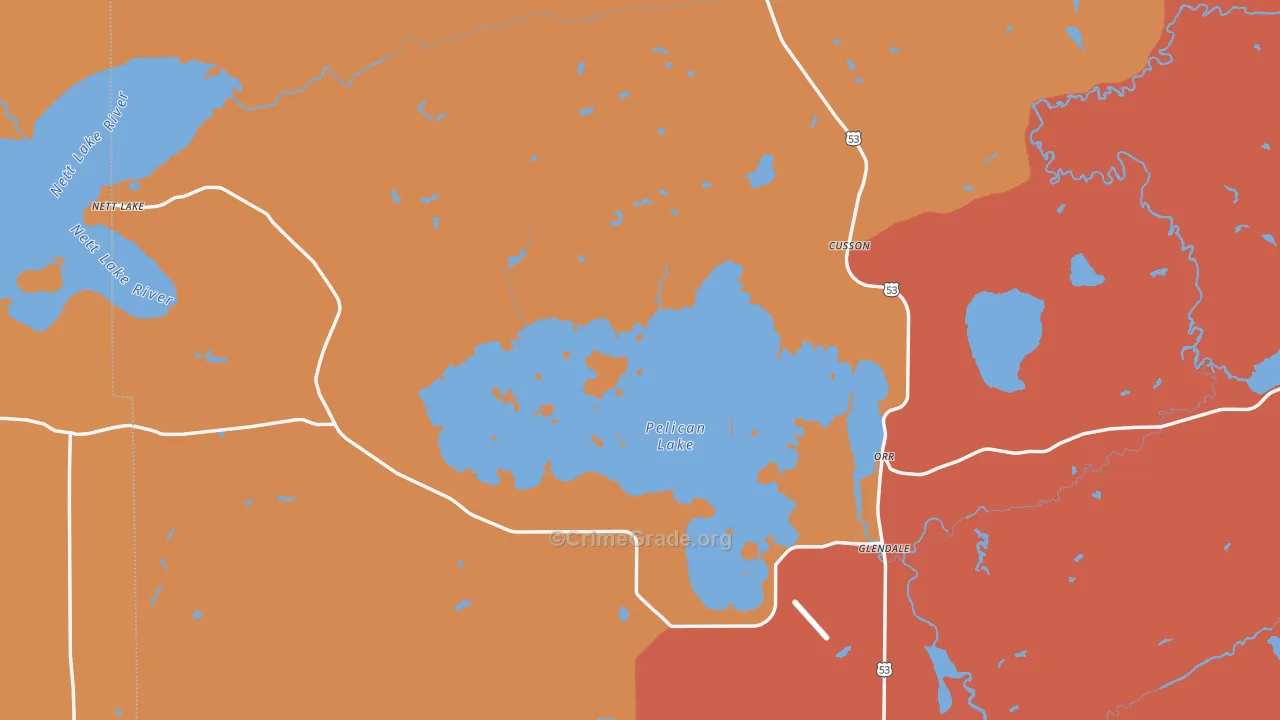 Orr, MN Map of Murder Rates