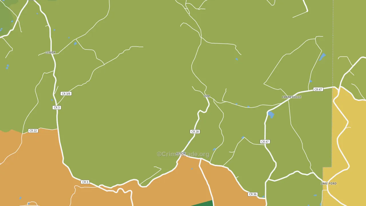 Orr, WV Map of Murder Rates