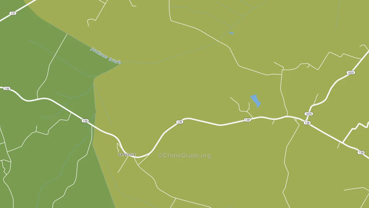 Ortiz, KY Map of Murder Rates