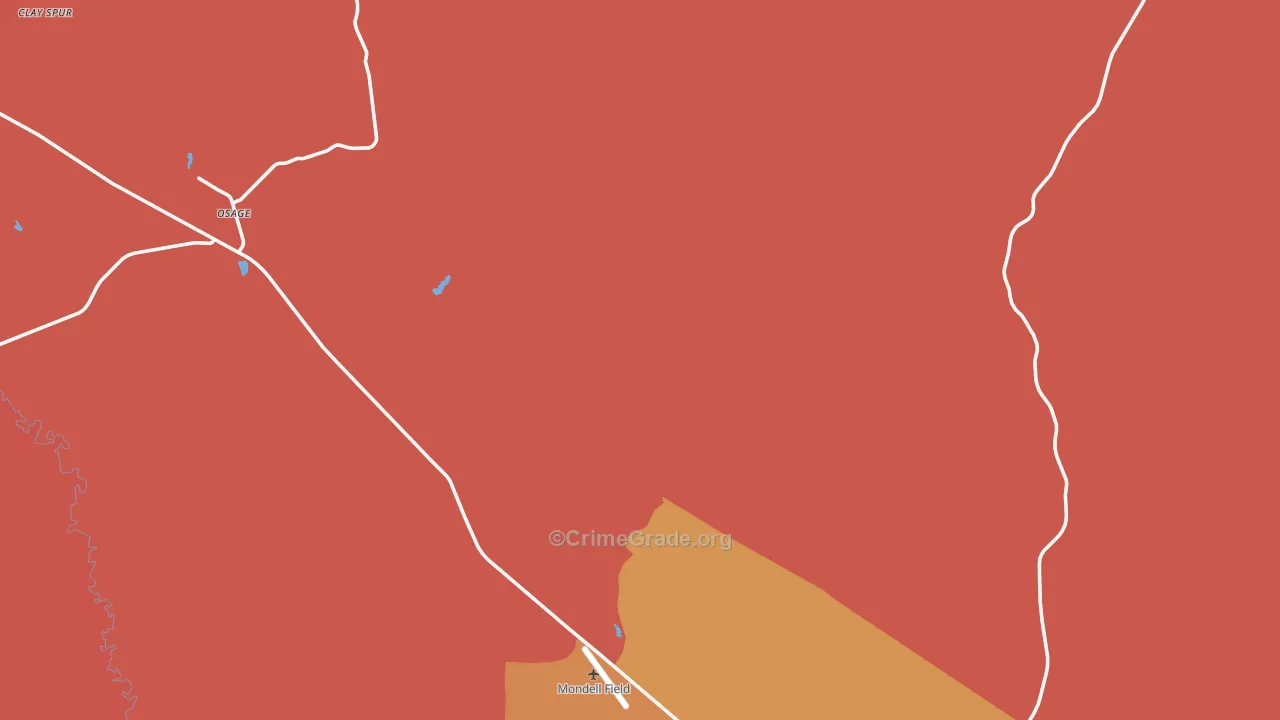 Osage, WY Map of Murder Rates