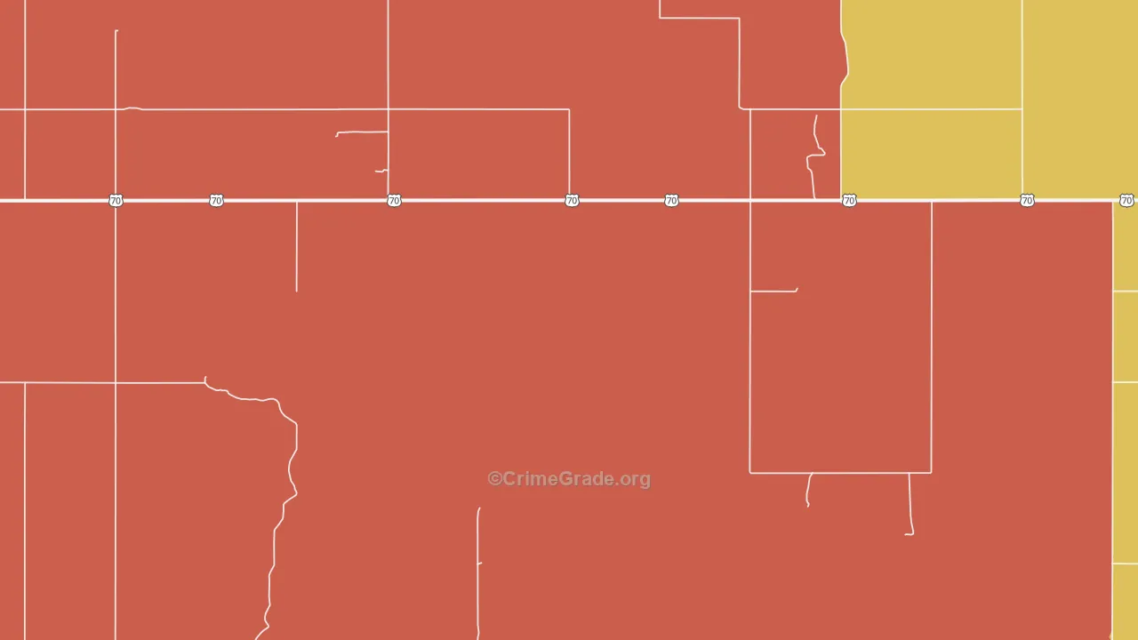Oscar, OK Map of Murder Rates