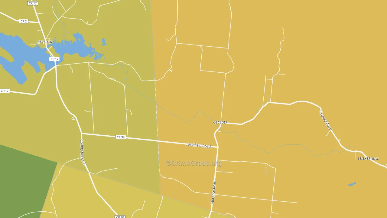 Osceola, NY Map of Murder Rates