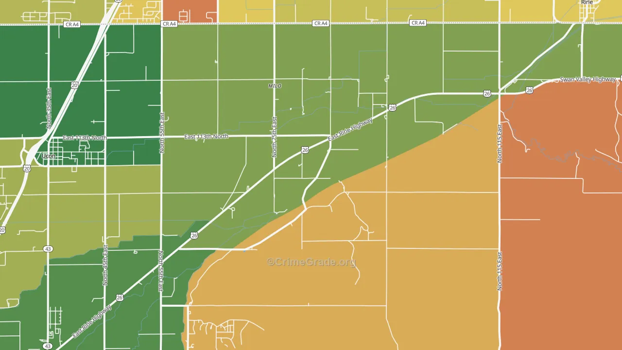 Osgood, ID Map of Murder Rates