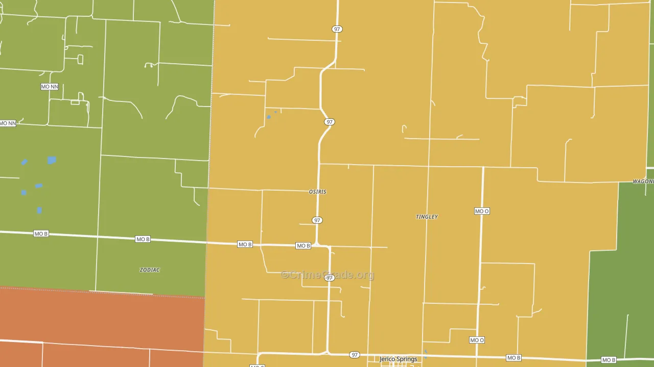 Osiris, MO Map of Murder Rates