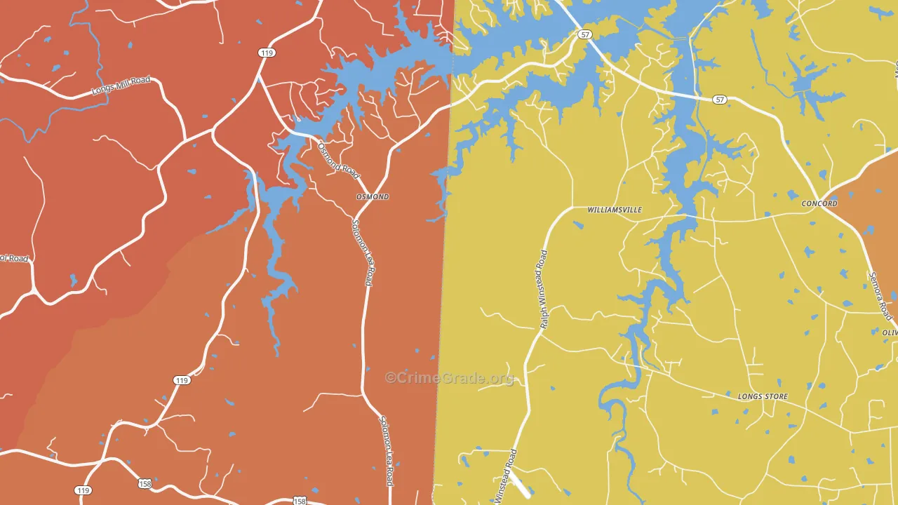 Osmond, NC Map of Murder Rates
