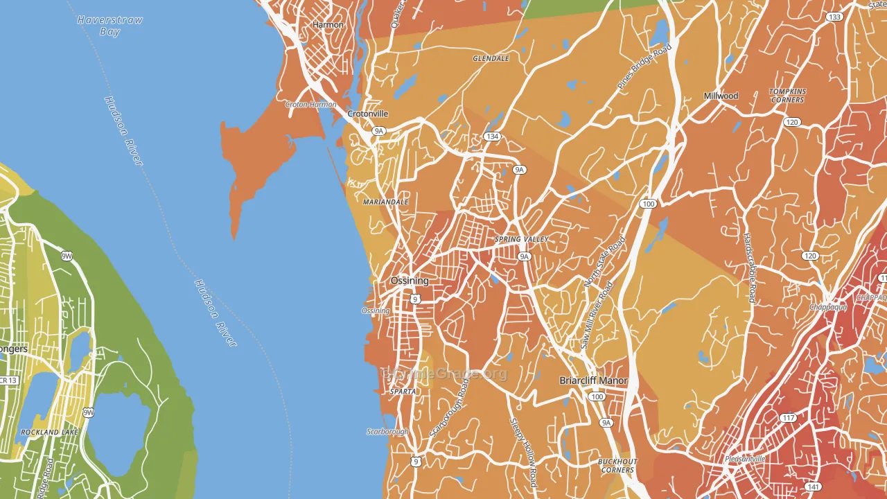 Ossining, NY Map of Murder Rates