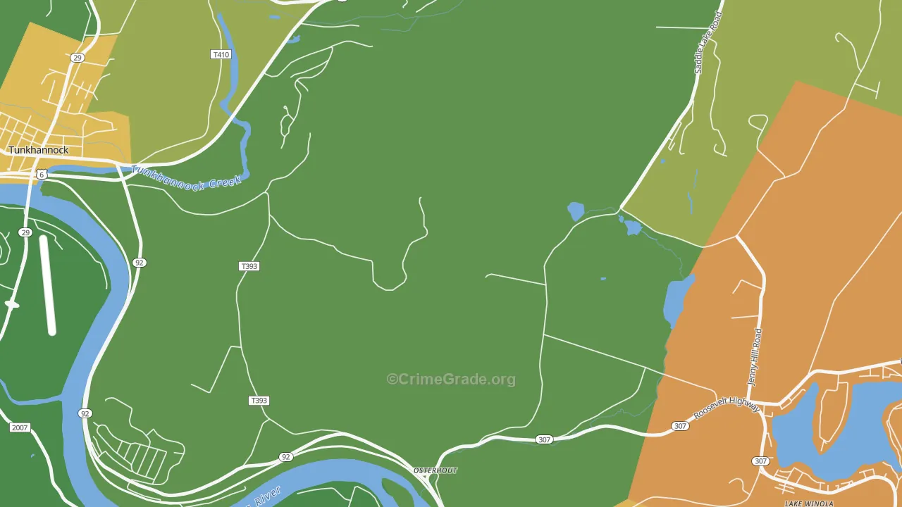 Osterhout, PA Map of Murder Rates
