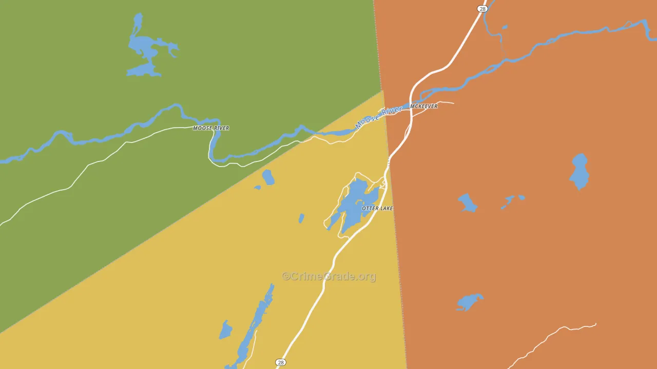 Otter Lake, NY Map of Murder Rates