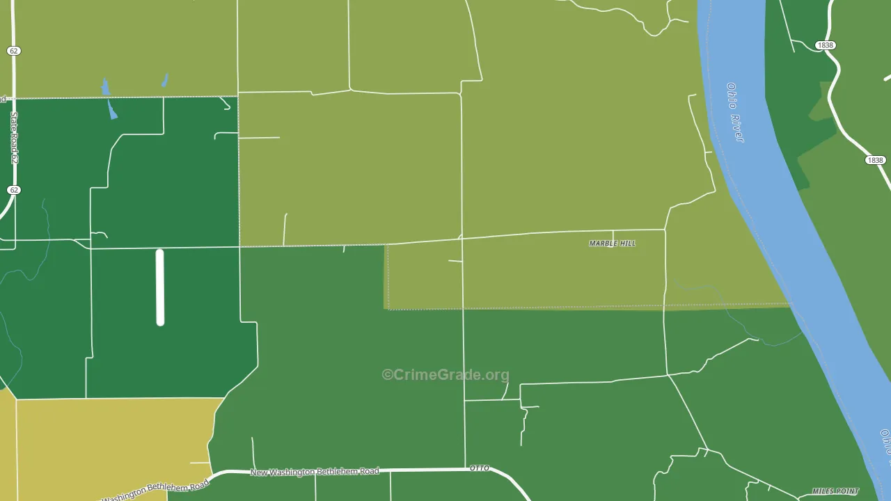 Otto, IN Map of Murder Rates
