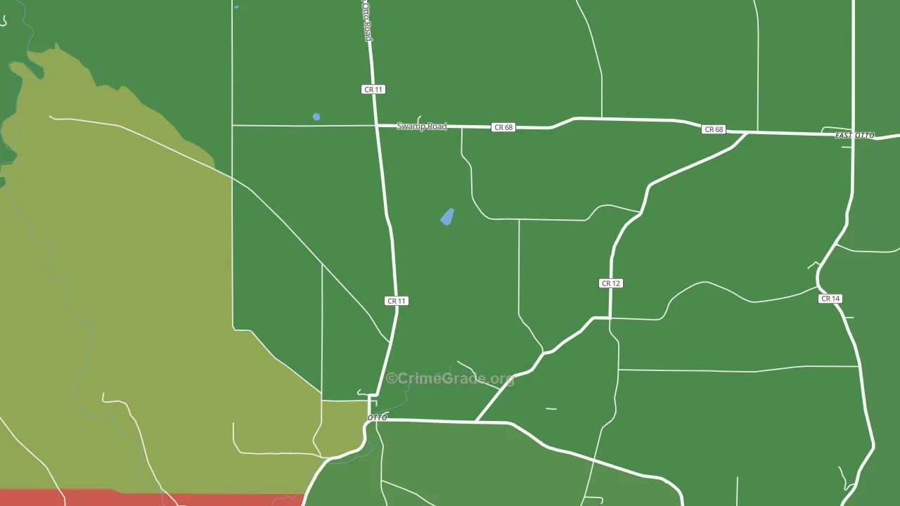 Otto, NY Map of Murder Rates