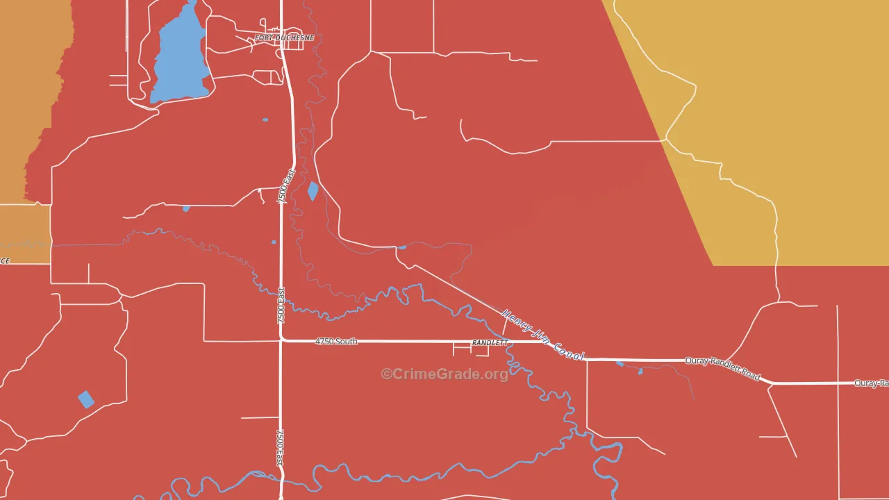 Ouray, UT Map of Murder Rates