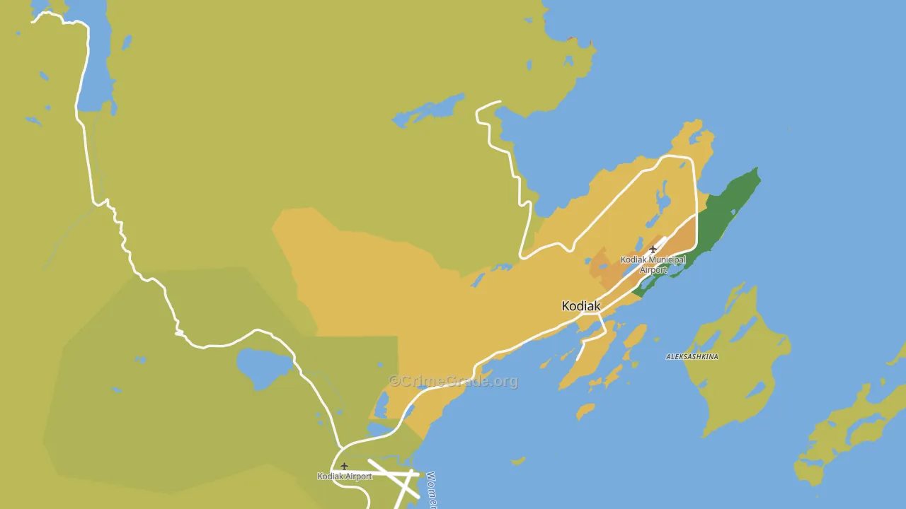 Ouzinkie, AK Map of Murder Rates
